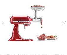 Kitchen Aid meat grinder and sausage stuffer set