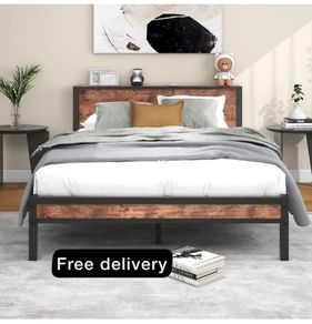King Size Bed Frame Metal Platform