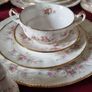 87 Piece Royal Albert Paragon Victoriana Rose Bone China Gold Gilt Dinner And Tea Service / Set For 10 Person Setting Made In England Image 4