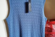 BNWT - JNY sleeveless 100% cotton sweater UK 10