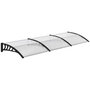 Front Door Canopy, Outdoor Awning, Rain Shelter, 303 x 96cm , Clear