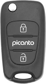 3 Buttons Key Fob Cover Case for Kia Picanto - Replacement Key Shell Protector for Kia Picanto Tapare Key