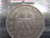 Germany Third Reich 5 Reichsmark Coin 1st Anniversary - Nazi Rile Potsdam Garrison Church 1934 - 1935