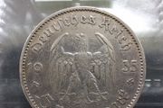 Germany Third Reich 5 Reichsmark Coin 1st Anniversary - Nazi Rile Potsdam Garrison Church 1934 - 1935
