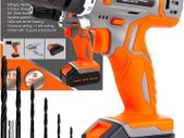 13Pc Cordless Drill Driver 18V/20V-Max Lithium-Ion, Electric Screwdriver, Accessory Kit, LED Work Light, Quick Change Battery & Charger Included (18V Cordless Drill & 13pc Kit)
