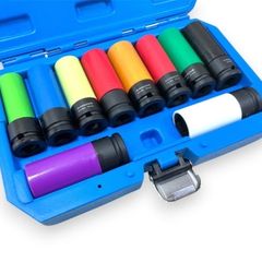 Toolzone 10pc 1/2" Drive Sleeved Wheel Nut Socket Set