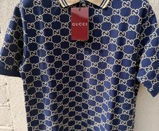 Gucci Polo men embroidered Fabric