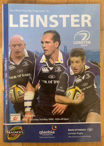 2008 Leinster v Newport Gwent Dragons - Magners League Programme