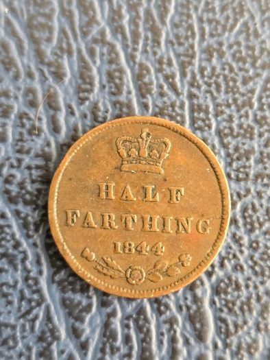 Victoria 1844 halfFarthing