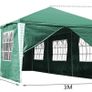 3x6M Awning Gazebo Tent with 6 Sidewalls Marquee Party Tent Green Fully Waterproof For Outdoor Event Image 4