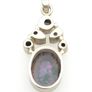 Vintage 925 Sterling Silver & Mystic Topaz Pendant Image 4
