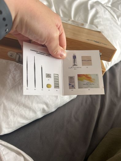 Windsor and Newton Wooden Box Tube Set