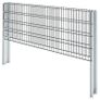 2D Gabion Fence Galvanised Steel 2.008x0.83 m 4 m (Total Length) Grey Image 4