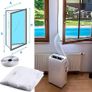 BRAND NEW Window AirLock Plate for Mobile Air Conditioner Accessories Waterproof Soft Baffle Window Air Vent Air Outlet Pipe Seal Window Image 4