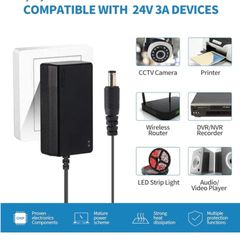 New In Box 24V3A AC/DC Adapter