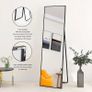Full Length Mirror 140x40cm Free Standing, Hanging or Leaning, Large Floor Mirror with Black Aluminum Alloy Frame for Living Room or Bedroom Image 3