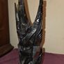 Carved Wooden Indonesian Garuda Bird Statue Image 2