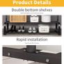 NEW Double Clothes Rail Rack with Shelves Image 5