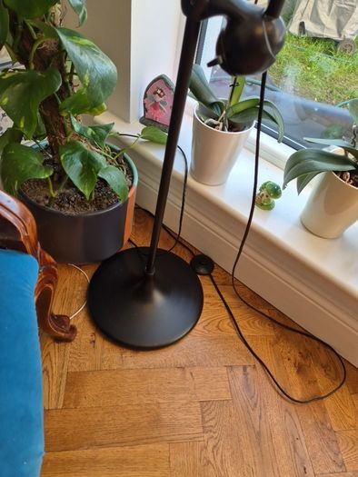 Floor Lamp lampe gras beautiful yellow very heavy light  bedroom living  reading home house great design wonderful present old vintage