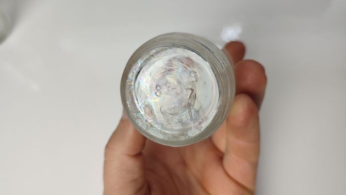 335 - Set of 2 Vintage Clear Glass Collectible Decorative Jars