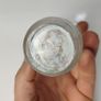 335 - Set of 2 Vintage Clear Glass Collectible Decorative Jars Image 7