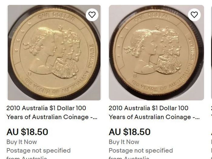 Australia Dollar Rare 100 Years of Australian Coins "B" Mintmark 2010 UNC collector commemorative