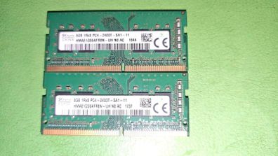 Sk Hynix 16gb Ddr4 (2x8gb) Pc4-2400t Hma81gs6afr8n-uh  Memory Ram