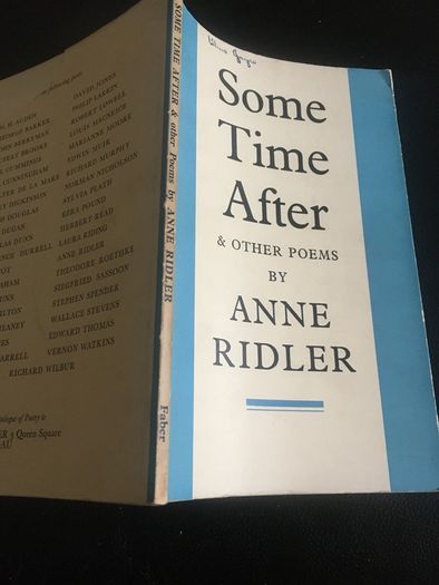Some Time After & Other Poems by Anne Ridler