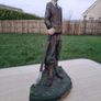 Vintage Large Cast Iron Golfer Door Stop Image 3