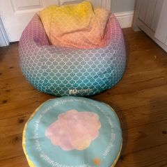 Bean bag & matching footstool