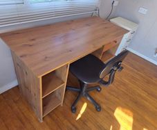 office desk with chair