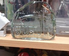 Crystal piece Dublin engraved