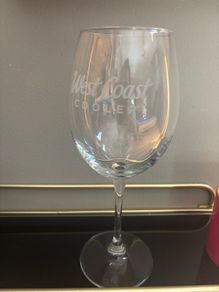 West Coast Cooler branded glasses.