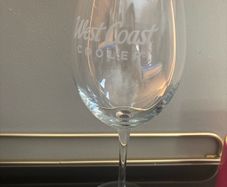 West Coast Cooler branded glasses.