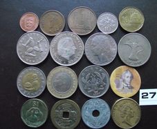 17 Old Coins From Worldwide (1941-2014)