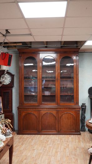 Victorian Mahogany Library Bookcase