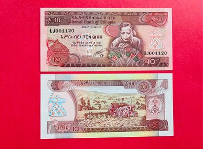 Ethiopia   10  Birr   1991  PICK 43 ( uncirculated)