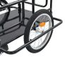 Bike Cargo Trailer 130x73x48.5 cm Steel Black Image 8