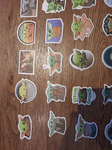 Baby Yoda Stickers from The Mandalorian