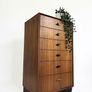 Vintage Retro Mid Century Teak Greaves & Thomas Chest of Drawers Image 3