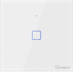 WiFi Touch Wall Light Switch Works with Alexa and Google Home, [Neutral Wire Required] 1 Gang 1 Way, White, APP Remote Control (FREE POSTAGE)