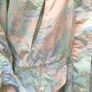 Vintage womens 80s light weight rain jacket 3/4 length jacket 80s shoulder pads Multiple pockets Amazing 80s print Image 8