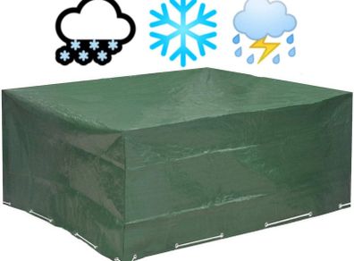 Protective Cover and Tarpaulin for Garden Furniture Cover 250 cm x 210 cm x 90 cm Rectangular Furniture and Garden Table Furniture Set