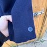 Mens Vintage Crombie Wool Overcoat Navy Concord by Willerby Sweden L -XL Image 5