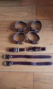 4x Pairs of New Brown Leather Straps