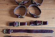 4x Pairs of New Brown Leather Straps