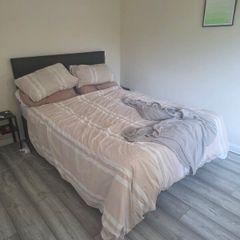 Black Double bed base wit Head board