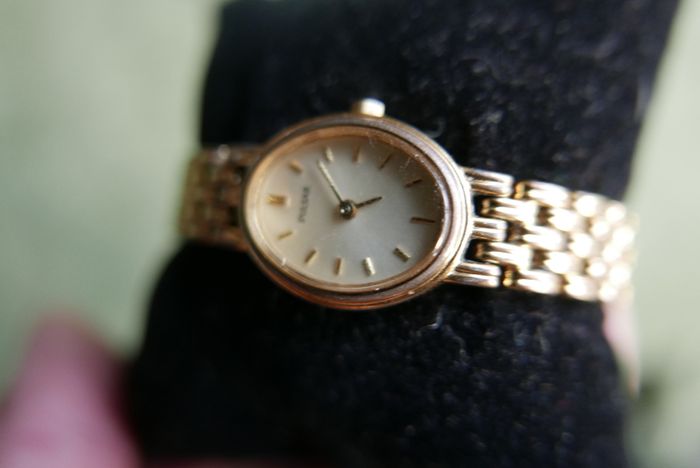 Vintage Pulsar Watch Gold Tone Bracelet , works well