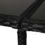 MASSIVE SALE Rattan Dining Set, 11 PC-Black /Milk White Cushions Image 4