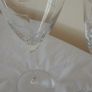 A pair. 2 x Vintage Wine Glasses. Geometric patterned elegant wine glasses. FREE Stopper. Image 7